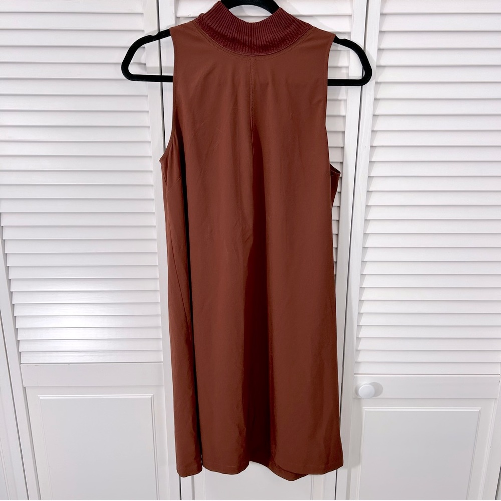 SOLD💗 Athleta Copper Mock Neck Shift Dress | Like-New Condition | Stretchy | S